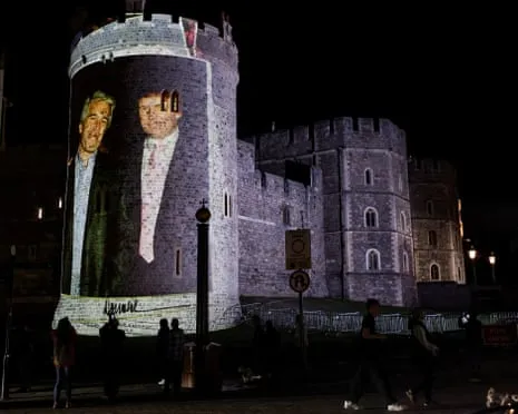 Four Individuals Apprehended After Projections of Donald Trump and Epstein Shown on Windsor Castle
