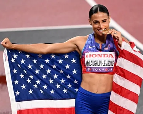 Sydney McLaughlin-Levrone runs fastest female 400m in 40 years to win gold medal