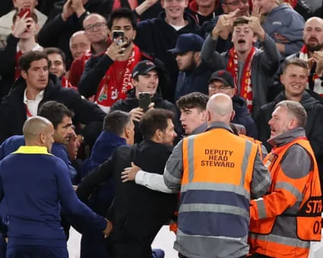 Simeone, Liverpool's Home Ground and Some Shouting in the Stadium
