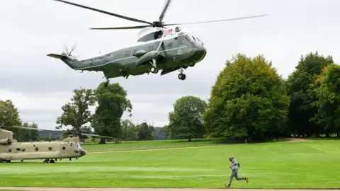 Trump Rerouted and Forced to Swap Helicopters En Route to Stansted